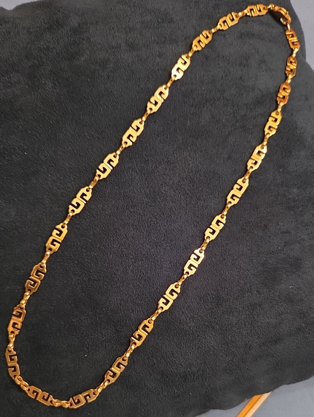 Gold Greek Key Link Necklace - Women Jewelry